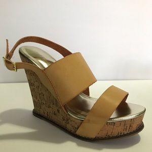 Women’s Cork-sole Platform Wedges Size 10